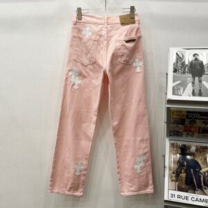 NEW Chrome Hearts Light Pink Jeans – Men’s 34